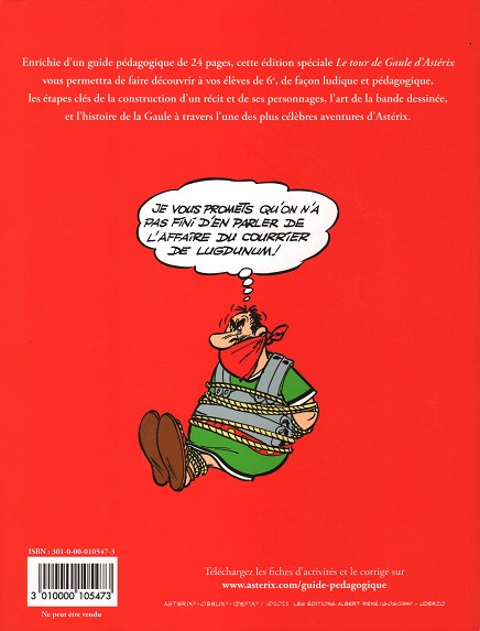 Verso de l'album Astérix Tome 5 Le tour de Gaule d'Astérix