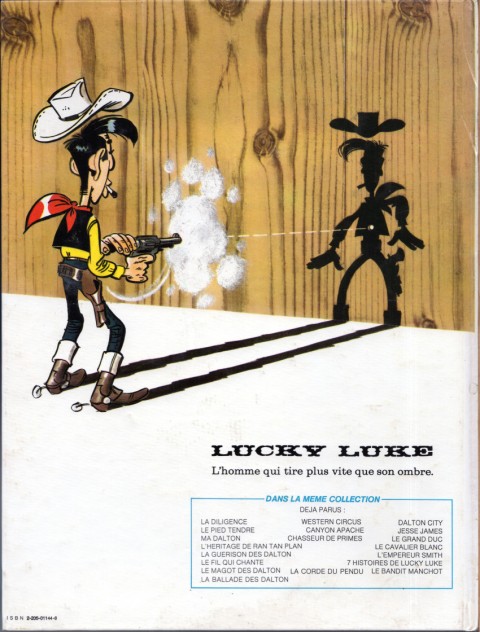 Verso de l'album Lucky Luke Tome 46 Le fil qui chante