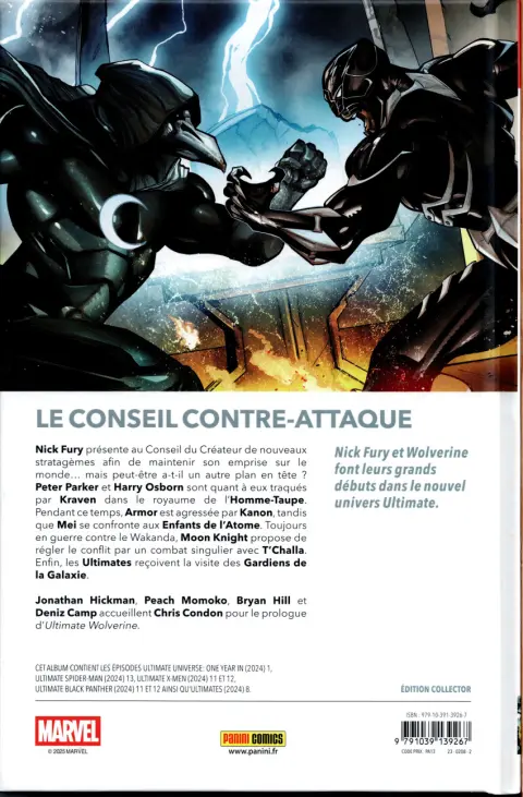 Verso de l'album Ultimate Universe 07