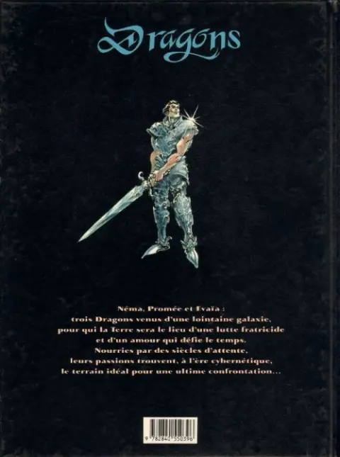 Verso de l'album Dragons Tome 1 Les jouets olympiques