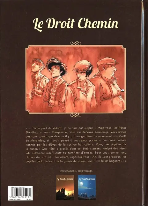 Verso de l'album Le Droit chemin Tome 2 La nuit de la goule