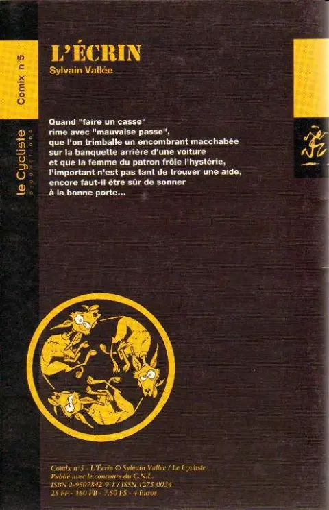 Verso de l'album L'Écrin