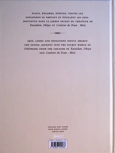 Verso de l'album Frôlements