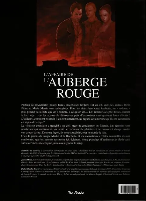 Verso de l'album Les grandes affaires criminelles et mystérieuses Tome 2 L'affaire de l'auberge rouge
