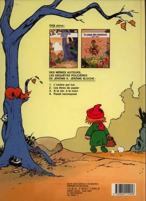 Verso de l'album Gully Tome 3 Le poisson bleu