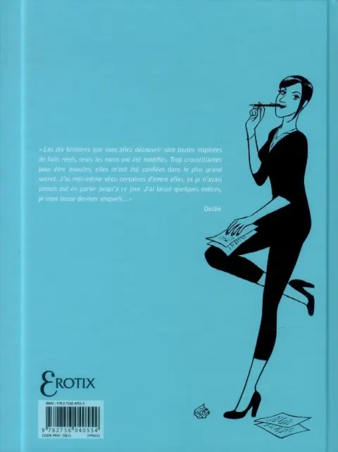 Verso de l'album Histoires inavouables