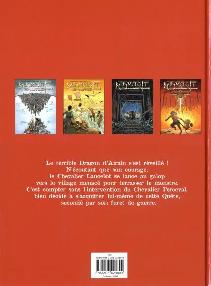 Verso de l'album Kaamelott Tome 4 Perceval et le dragon d'Airain