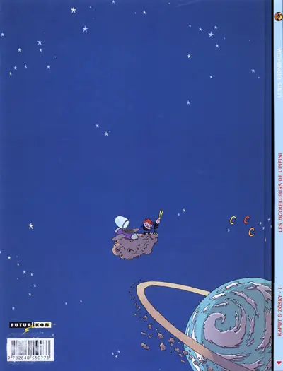 Verso de l'album Kaput & Zösky Tome 1 Les zigouilleurs de l'infini