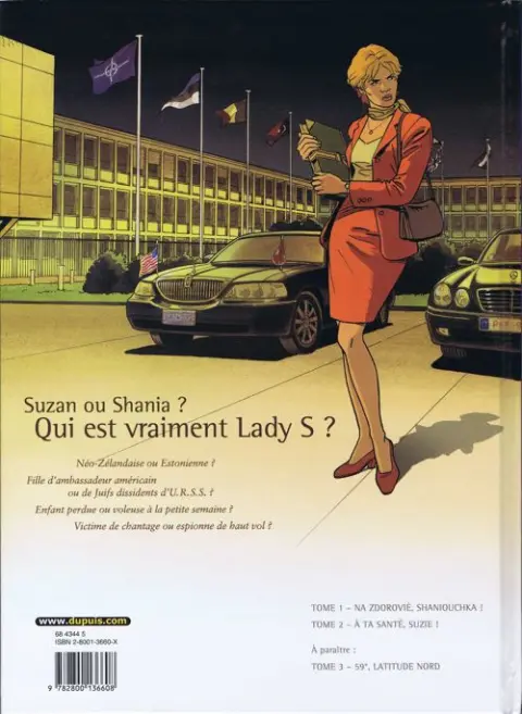 Verso de l'album Lady S. Tome 2 À ta santé, Suzie !