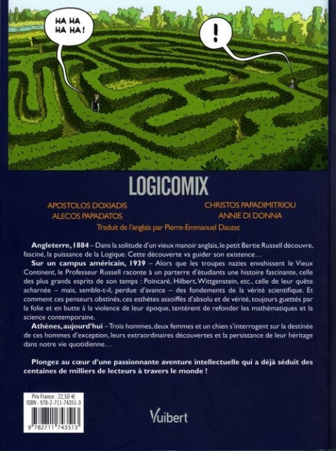 Verso de l'album Logicomix
