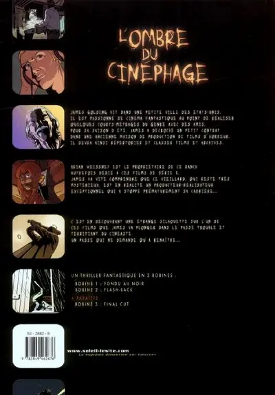 Verso de l'album L'Ombre du cinéphage Tome 2 Bobine 2 - Flashback