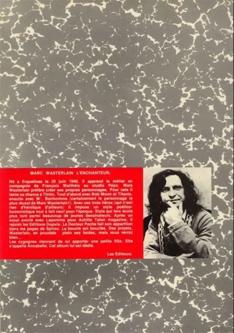 Verso de l'album La Planète des clowns