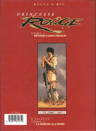 Verso de l'album Princesse Rouge Tome 1 Retour à Saint Francis