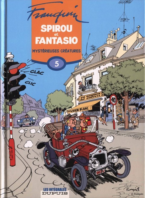 Couverture de l'album Spirou et Fantasio - Intégrale Dupuis 2 Tome 5 Mystérieuses créatures (1956-1958)
