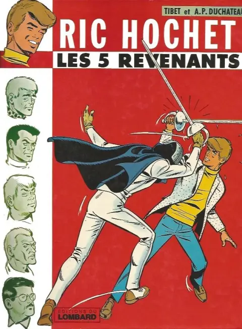 Couverture de l'album Ric Hochet Tome 10 Les 5 revenants