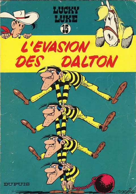 Couverture de l'album Lucky Luke Tome 15 L'évasion des dalton