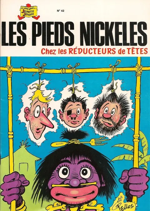 Couverture de l'album Les Pieds Nickelés Tome 42 Les Pieds Nickelés chez les réducteurs de têtes