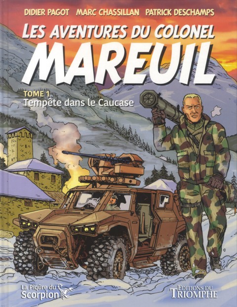 Couverture de l'album Les aventures du colonel Mareuil Tome 1 Tempête dans le Caucase