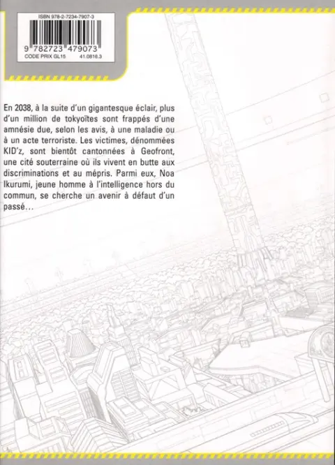 Verso de l'album Amnesia 01