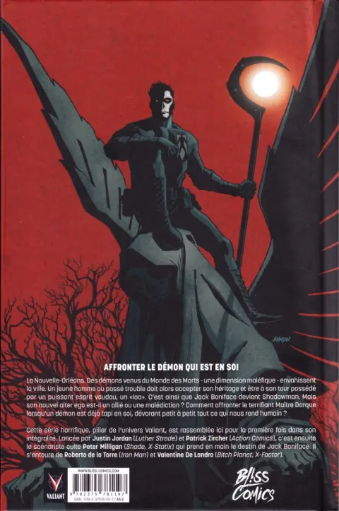 Verso de l'album Shadowman Intégrale