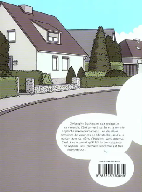 Verso de l'album Un été calme