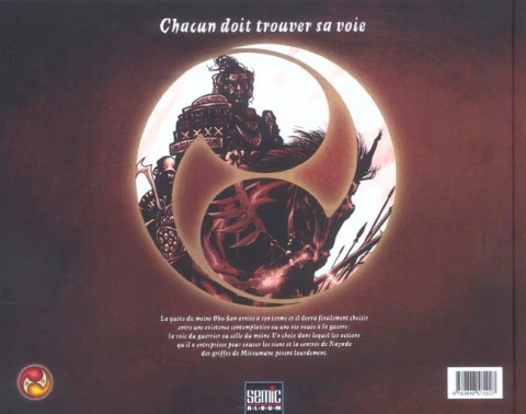 Verso de l'album La Voie du Samouraï Tome 3 Le Crépuscule du guerrier