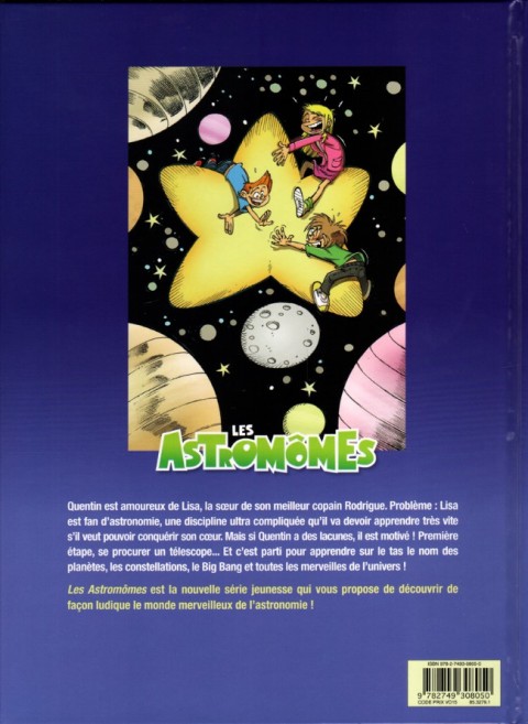 Verso de l'album Les Astromômes Tome 2 L'espace et le temps