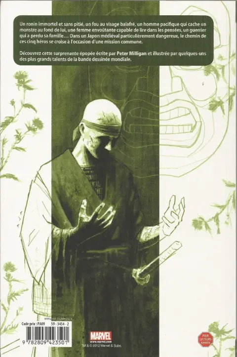 Verso de l'album 5 Ronin - La Voie du samouraï Hulk