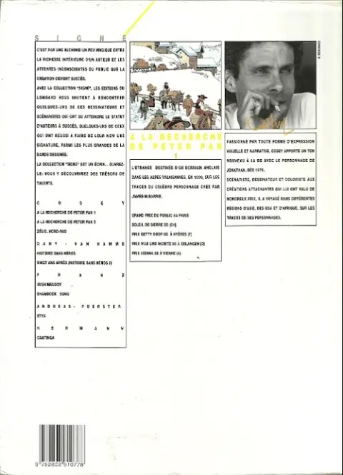 Verso de l'album A la recherche de Peter Pan Tome 1