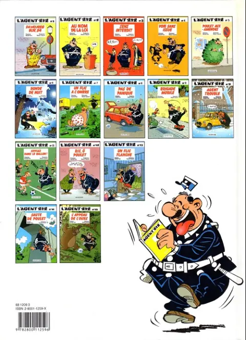 Verso de l'album L'Agent 212 Tome 6 Ronde de nuit