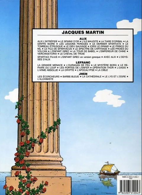 Verso de l'album Alix Tome 7 Le Dernier Spartiate