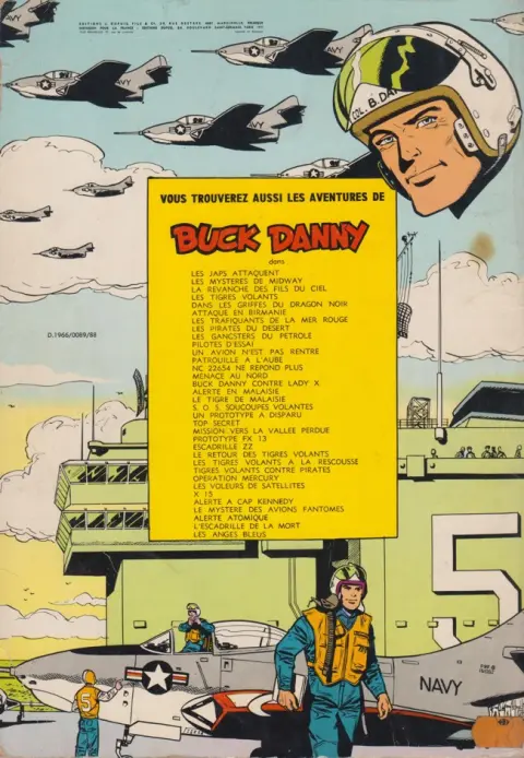 Verso de l'album Buck Danny Tome 1 Les japs attaquent