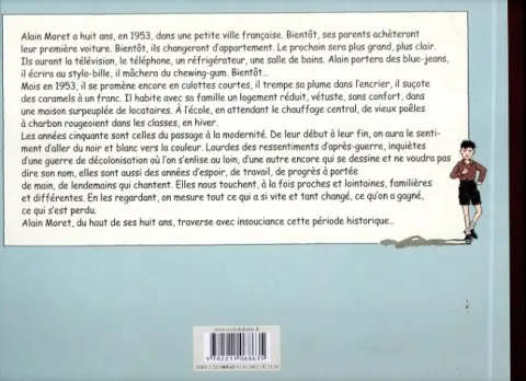 Verso de l'album Avant la télé