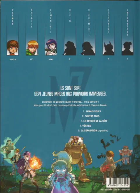 Verso de l'album Magic 7 1 Jamais seuls