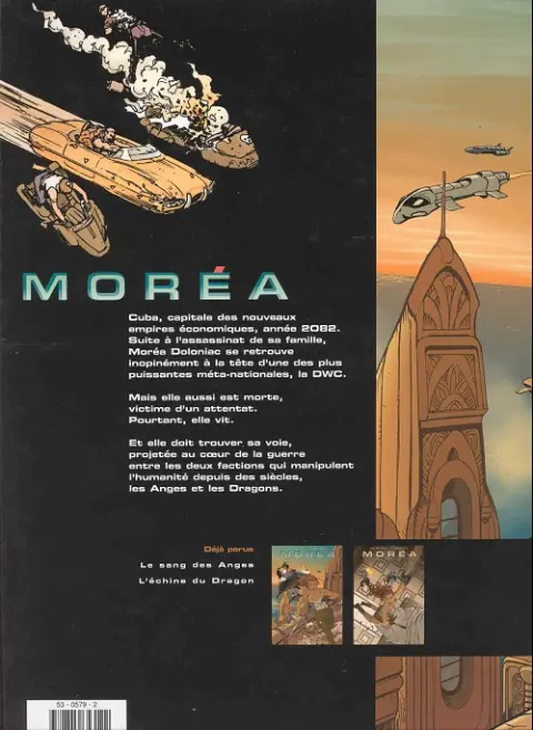 Verso de l'album Moréa Tome 1 Le sang des anges