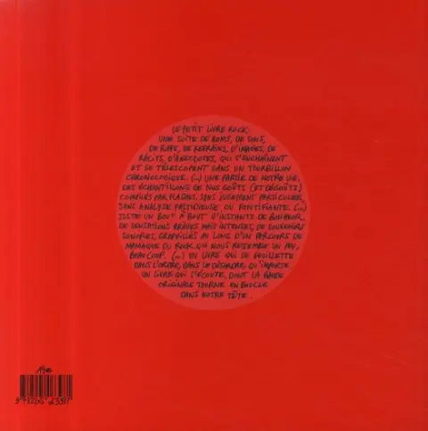Verso de l'album Le Petit livre rock