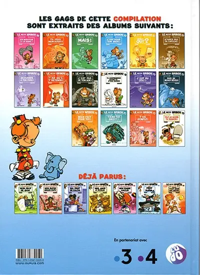 Verso de l'album Le Petit Spirou présente... Tome 6 Mon prof de zumba