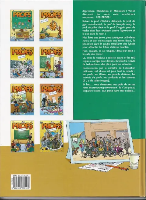 Verso de l'album Les Profs Tome 1 Interro surprise