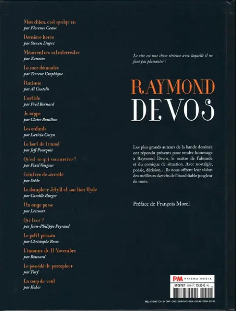 Verso de l'album Raymond Devos