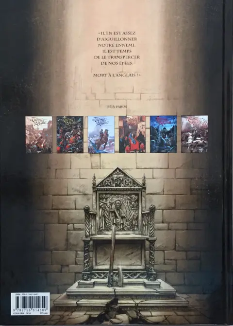 Verso de l'album Le Trône d'Argile Tome 4 La mort des rois
