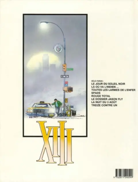 Verso de l'album XIII Tome 6 Le dossier Jason Fly
