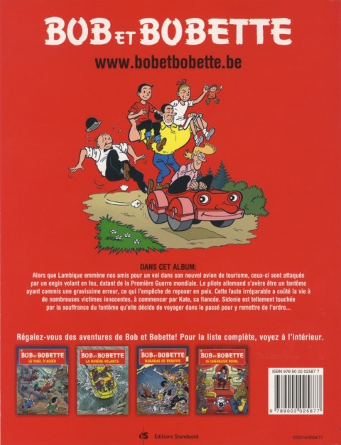 Verso de l'album Bob et Bobette Tome 325 Le fantôme tourmenté