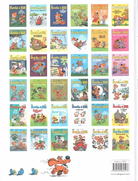 Verso de l'album Boule & Bill Tome 36 Flair de cocker