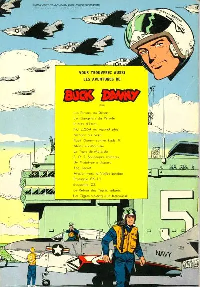 Verso de l'album Buck Danny Tome 28 Tigres volants contre pirates
