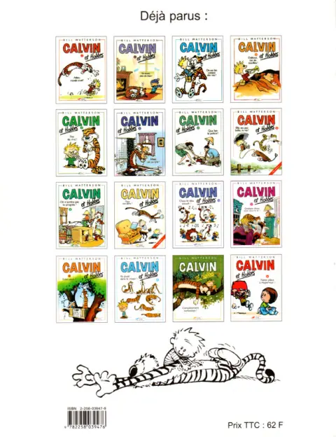 Verso de l'album Calvin et Hobbes Tome 16 Faites place à Hyperman !