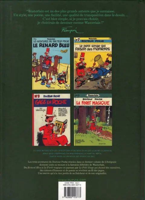Verso de l'album Docteur Poche 1984-1989
