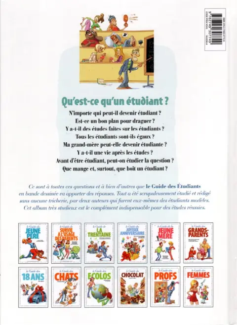 Verso de l'album Le Guide Tome 45 Le guide de l'étudiant