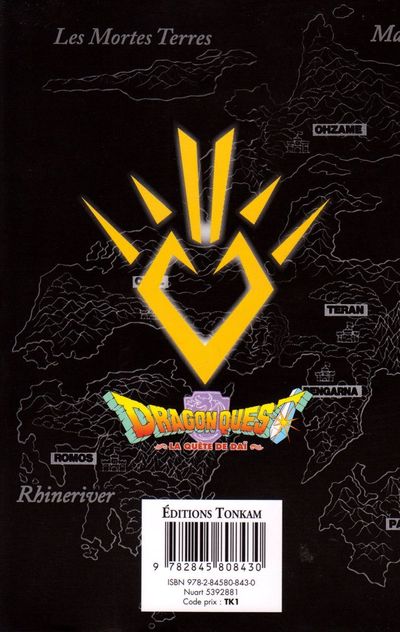 Verso de l'album Dragon Quest - La quête de Daï Tome 11 Le secret de la naissance de daï !!