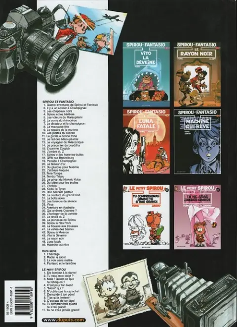 Verso de l'album Spirou et Fantasio Tome 43 Vito la déveine