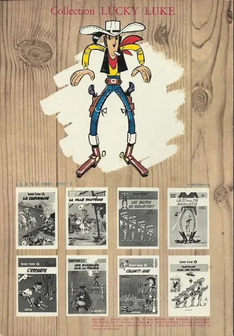 Verso de l'album Lucky Luke Tome 12 Les cousins Dalton